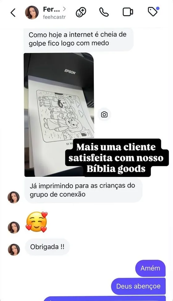 Depoimento de cliente sobre o Bíblia Goods